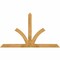 Ekena Millwork Richland Rough Sawn Timber Gable Bracket, Western Red Cedar, 72"W x 42"H x 4"D x 4"F, 14/12 Pitch GBW072X42X0404RIC00RWR - alternate 1
